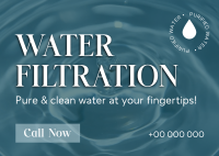 Water Filter Business Postcard