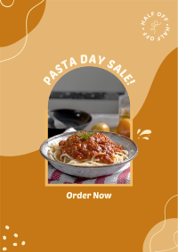 Pasta Day Sale Poster