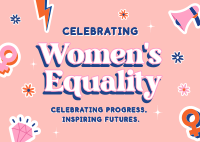 Women's Equality Postcard Design