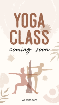 Yoga Class Coming Soon Facebook Story