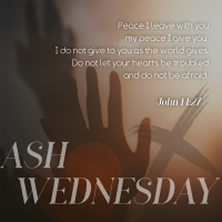 Simple Ash Wednesday Linkedin Post Design