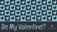 Valentine Retro Heart Zoom Background