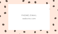 Handful of Dots Business Card