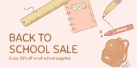 Back to School Sale Twitter Post