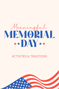 In Honor of Memorial Day Pinterest Pin