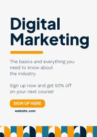 Digital Marketing Basics Poster