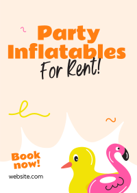 Party Inflatables Rentals Poster