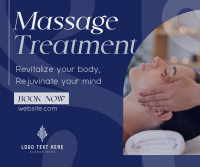 Simple Massage Treatment Facebook Post