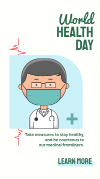 Doctor Health Day Facebook Story