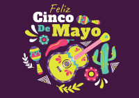 Feliz Cinco De Mayo Postcard Image Preview