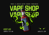 Vape Night Promo Postcard