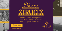 Photography Services Minimal Twitter Post Design