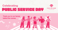 Playful Public Service Day Facebook Ad