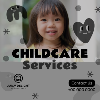 Quirky Faces Childcare Service Instagram Post