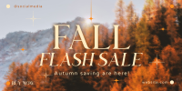 Fall Flash Sale Twitter Post Design