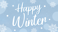 Simple Winterly Greeting Animation