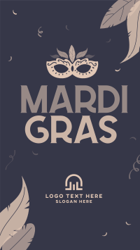 Mardi Gras Celebration Instagram Story