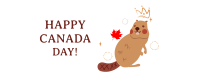 Cute Beaver Facebook Cover Image Preview