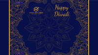 Fancy Diwali Greeting Zoom Background