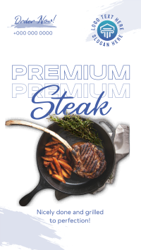 Premium Steak Order Instagram Story