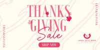 Thanksgiving Autumn Shop Sale Twitter Post