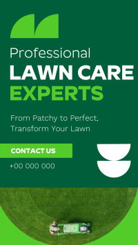 Expert Lawn Care Professional Facebook Story