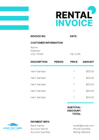 Product Invoice example 2