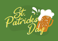 St. Patrick's Beer Postcard