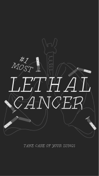 Lethal Lung Cancer Instagram Story