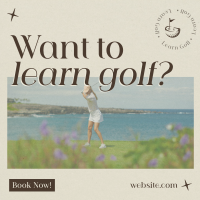 Sophisticated Golf Tournament Instagram Post