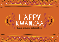 Kwanzaa Postcard example 4