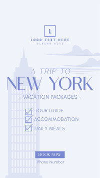 NY Travel Package Facebook Story