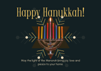 Lighting of the Menorah Postcard Design