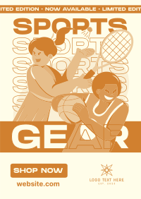 Sports Gear Sale Poster