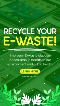 Recycle your E-waste Instagram Story