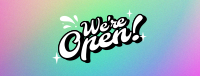 We're Open Funky Facebook Cover
