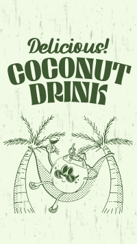 Coconut Drink Mascot YouTube Short