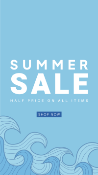 Summer Waves Sale Facebook Story