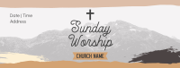 Church Sunday Worship Facebook Cover Image Preview