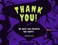 Spooky Halloween Thank You Card