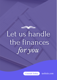 Finance Consultation Services Flyer