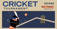 Cricket Tournament Facebook Ad