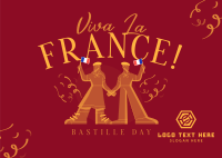Bastille Day Postcard example 1
