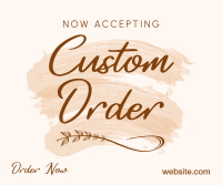 Brush Custom Order Facebook Post