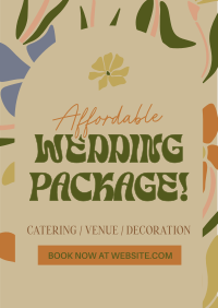 Organic Shape Vintage Wedding Planner Flyer