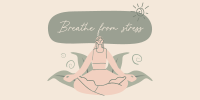 Breathe From Stress Twitter Post