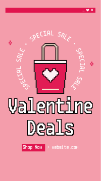 Pixel Shop Valentine Facebook Story