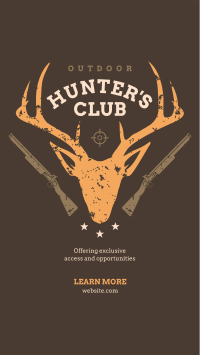 Join The Hunter's Club Instagram Story