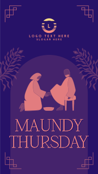 Maundy Thursday Washing of Feet Instagram Story