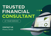 Financial Consultant Service Postcard